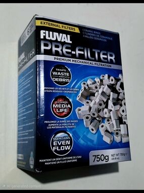 Pre-Filter Ceramic Rings - 750g White Aquarium Media